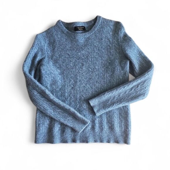Club Room 100% Cashmere Sweater Sz XS Blue Cable Knit Soft Classic Minimalist - Picture 3 of 10